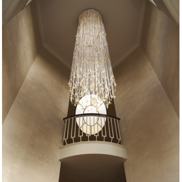 Hall decoration led fiber optic chandelier light