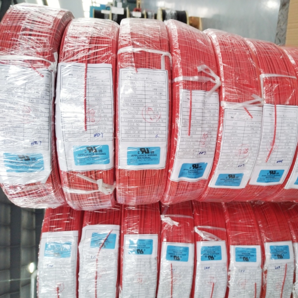 UL1330 18# red Fluorine plastic wire