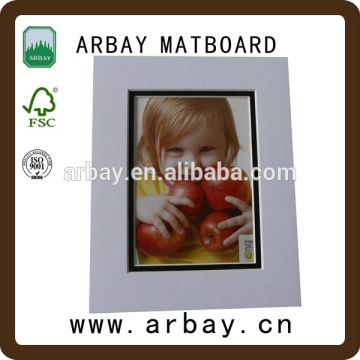 Acid free uncut and pre-cut multi opening paper frame mat for picture digital photo frame