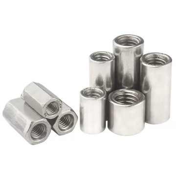 Stainless Steel Long Hex Coupling Nut: M3, M4, M5, M6, M8 Internal Threads