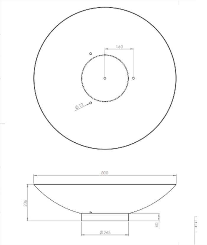 Corten Steel fire pit