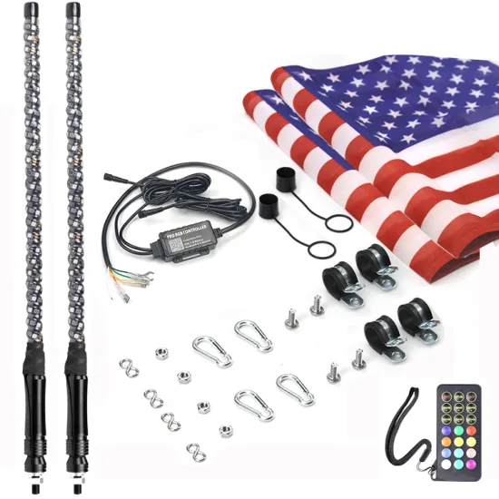 2 Pack Spiral RGB LED Light Bars with IOS/Android Control for ATV/UTV - Dancing and Chasing Functions