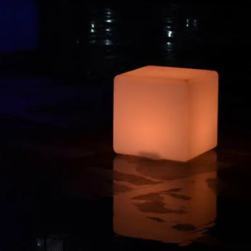 Colored Outdoor Illuminated Acrylic LED Furniture Cube
