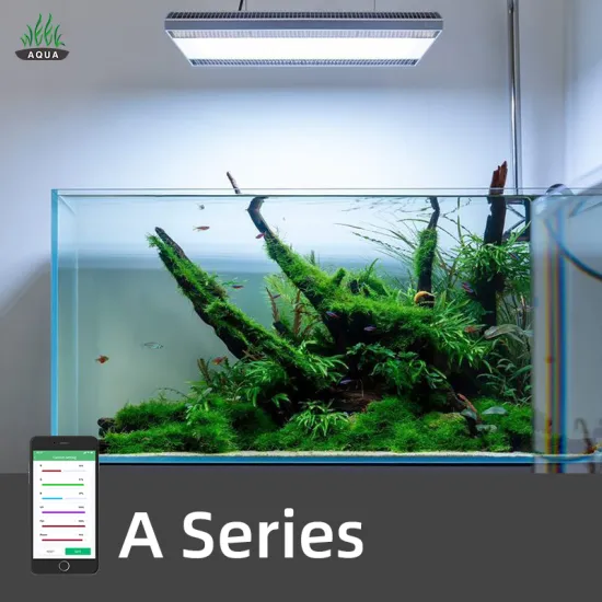 APP Control WEEKLED A430Pro Silver RGB LED Aquarium Light for Freshwater ADA Style
