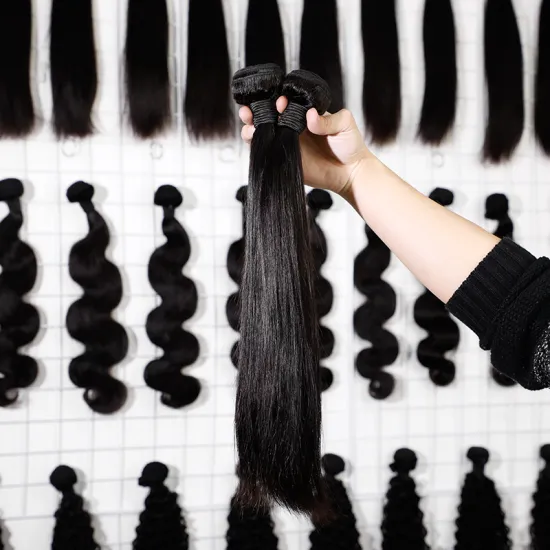 Hair Extension Raw brazilian Human cuticle aligned straight hair bundles