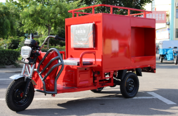 Miniature electric three-wheeled fire truck