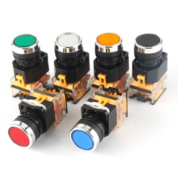 LA38-11BN Push Button Switch: 22MM, 220V, 5 Million Cycle Lifetime, 10A - Start-Stop & Self-locking Design