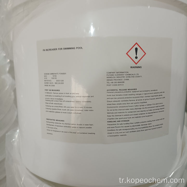 Yüzme Havuzu pH Arttırıcı Soda Külü