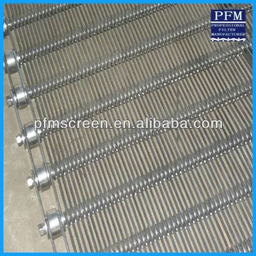 steel chrome metal radius wire belt for freezering food