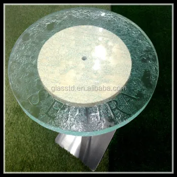 Cheap Led Light Up Round Fancy Modern Glass Coffee Table