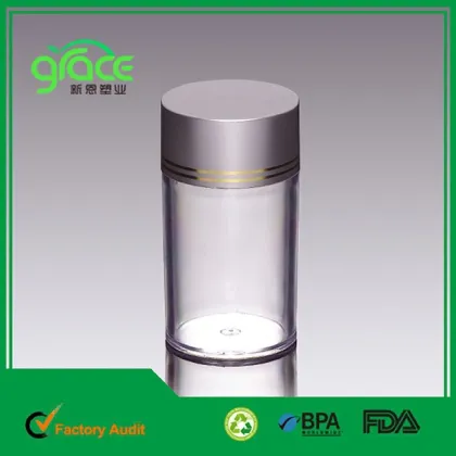Orange Color Vitamin C Storage Bottle Pharmaceutical Pill Bottle