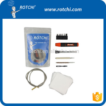 gun cleaning kit with screw drivers, flexible gun cleaning kit, gun accessories