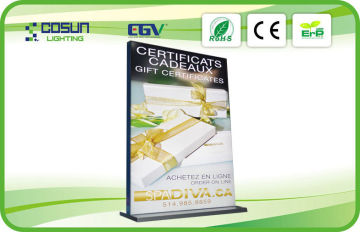 120mm Stand Banner Frameless Light Box For Advertising With Double Side , 12v / 24v