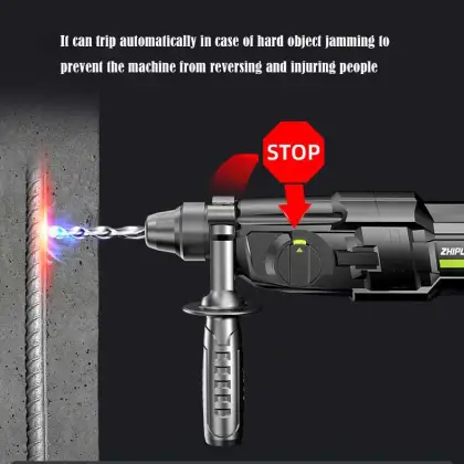 High Efficiency High Power Lightweight Multifunctional Electric Hammer