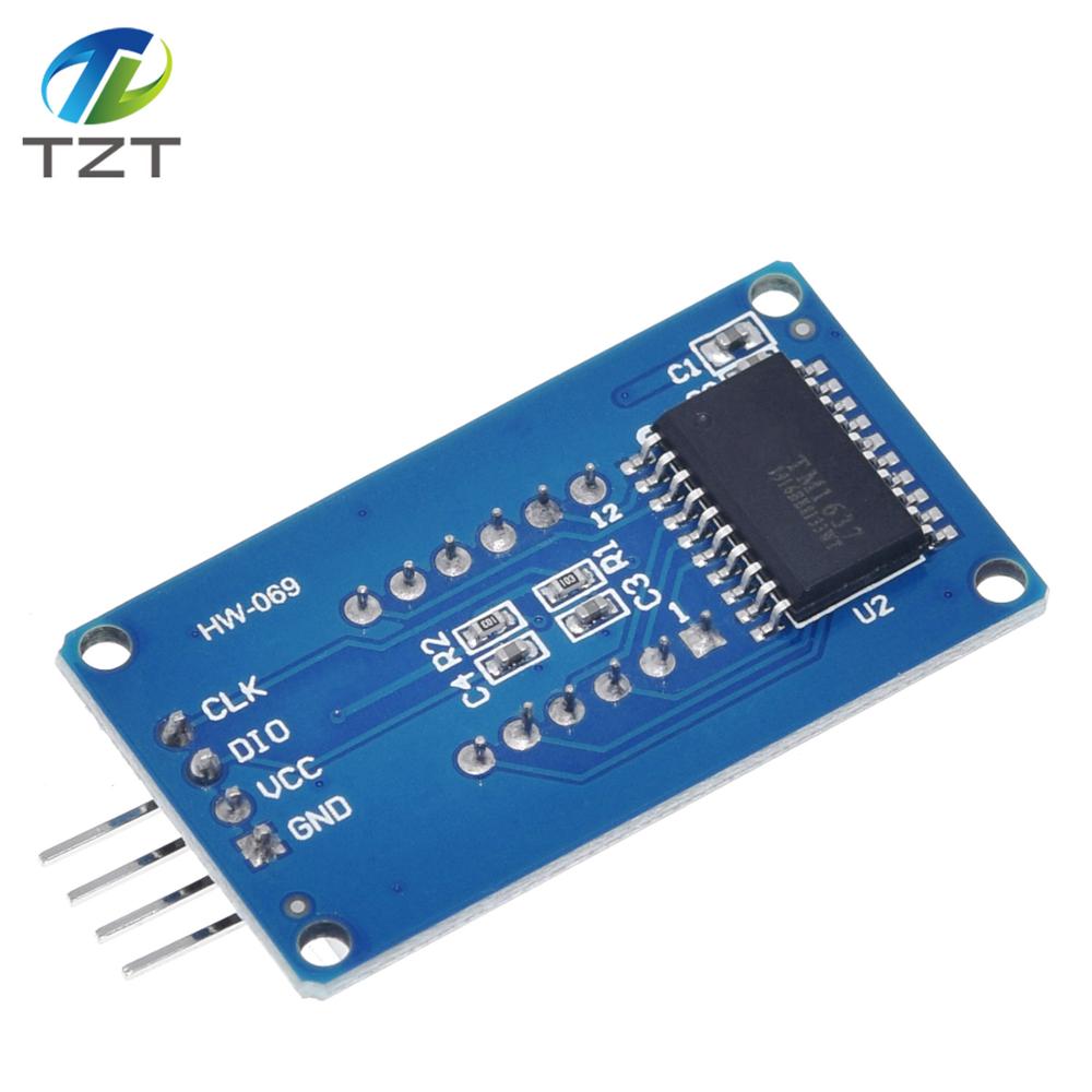 TM1637 4 Bits Digital LED Display Module For arduino 7 Segment 0.36Inch Clock RED Anode Tube Four Serial Driver Board Pack