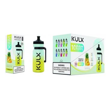 डिस्पोजेबल बोतल vape kulx 10000 पफ्स