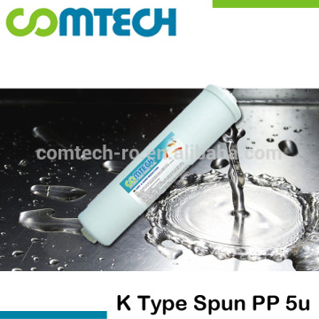 K Type In-line Spun PP 5 Micron Water Filter / Water Purifier Pre-Filter