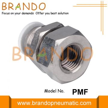 3/8'' 1/2'' Bulkhead Female Straight Pneumatic Air Coupling