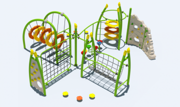 outdoor exercise kids frame play