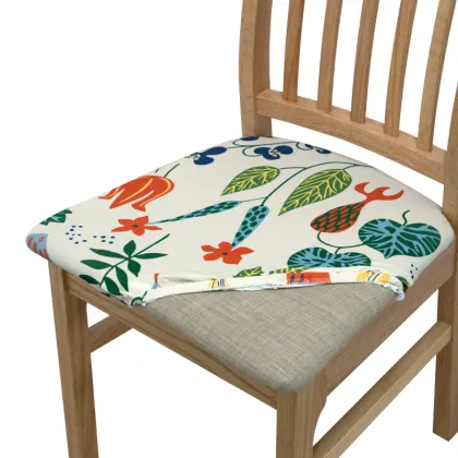 Spandex Banquet Chair Cover with Printed Flower Pattern