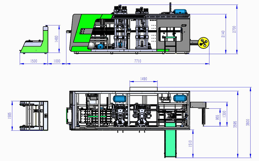 650-450-3 thermoforming equipment