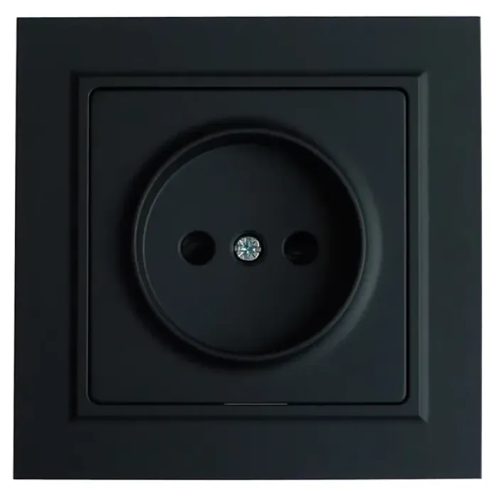 10A Soket Rusia Tanpa Mekanisme Grounding Putih