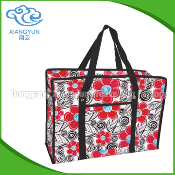 customized wovengold metalic laminated non woven bag