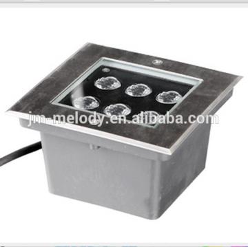 6W Waterproof IP67 24V Steady Color or RGB led Square inground light LED underground Lamp under ground Lighting