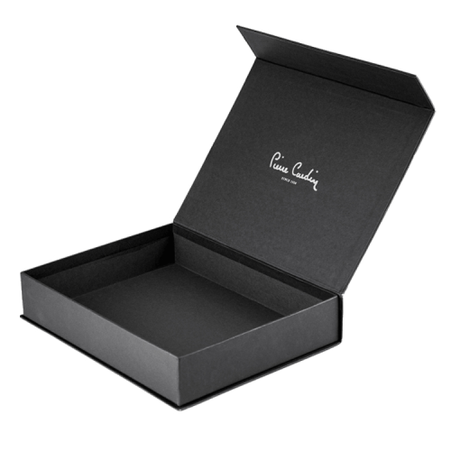 Custom logo balck magnetic paper gift box