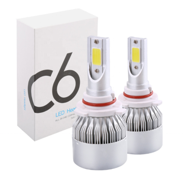 2 PCS C6 H4 LED Headlight Bulbs Kit - H7 H1 H3 H11 880 9005 HB3 HB4 for Motorcycle and Cars