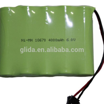 18650 6V 4000mAh NiMH Rechargeable Battery Pack