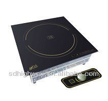 black glass stainless steel induction cooker hob with 3500W 220V