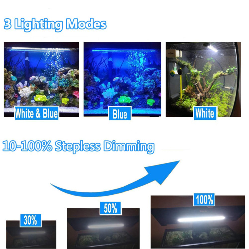 Underwater LED Aquarium Light with 3 Lighting Modes