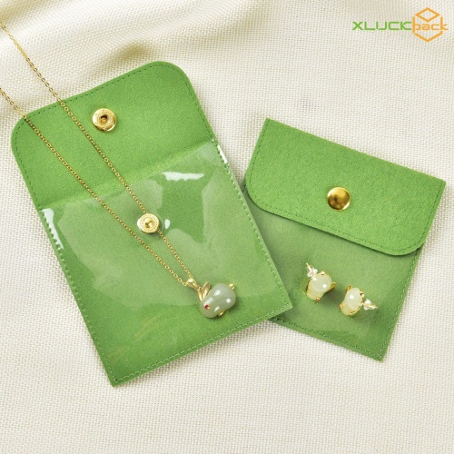 Deluxe Handcrafted Jewelry Pouch with Flap Closure