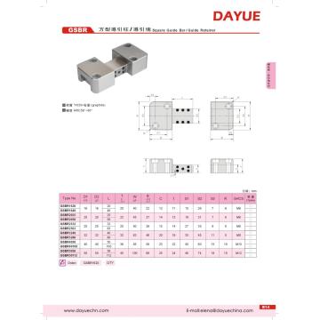 Molud Square Guide Post en Guide Block