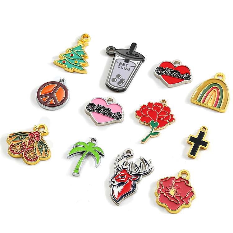 Enamelo Jewelry Designer Charms and Pendants 12pcs