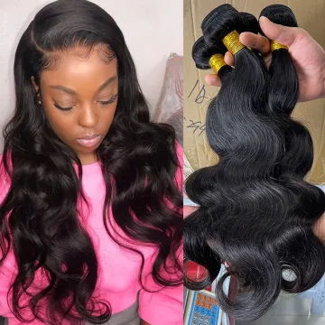 cheap price raw cambodian body wave hair, cuticle aligned body wave closure , hair weave bundle with closure