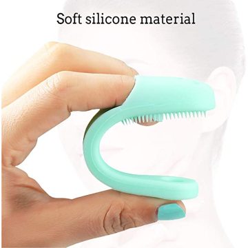 Brosse à doigts des animaux de silicone pour la santé orale du chiot