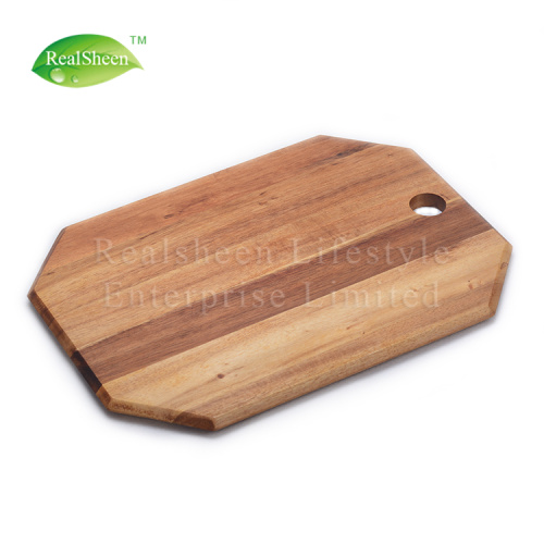 Tabla de cortar de madera de acacia elegante duradera