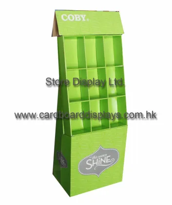 Blue Cardboard Floor Stand Displays Store For Morgan De Toi Merchandising
