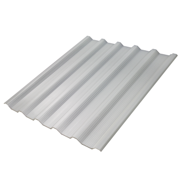 Folha de teto trapezoidal de telhado translúcido em PVC