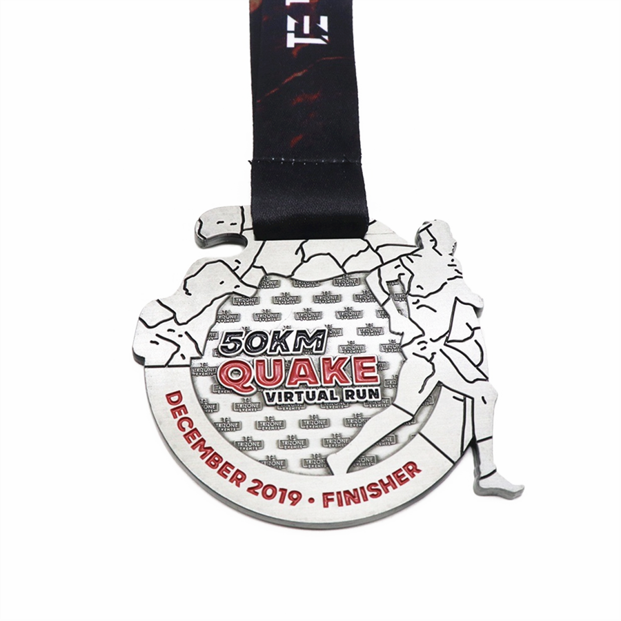 Quake Virtual Run Medal Png