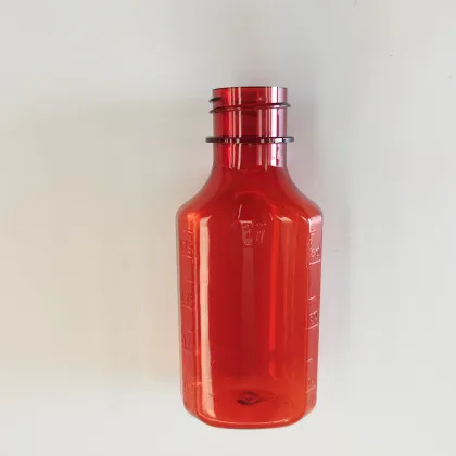 Wholesale PET Plastic Cough Syrup Bottles: 2oz & 4oz Oval Medicine Containers for Pharmacy Use