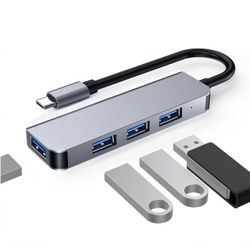 High Quality 4 in 1 USB Hub for Laptop - USB 2.0/3.0 & USB-C Adapter