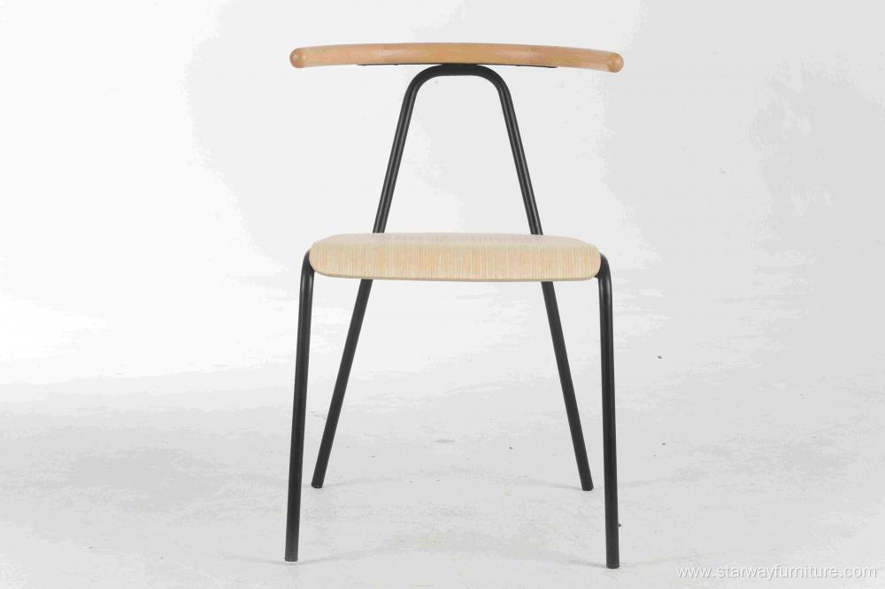 Restaurant plywood seat dinning chair