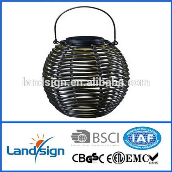 New product Cixi landsign XLTD-207 rattan lantern solar lamp outdoor