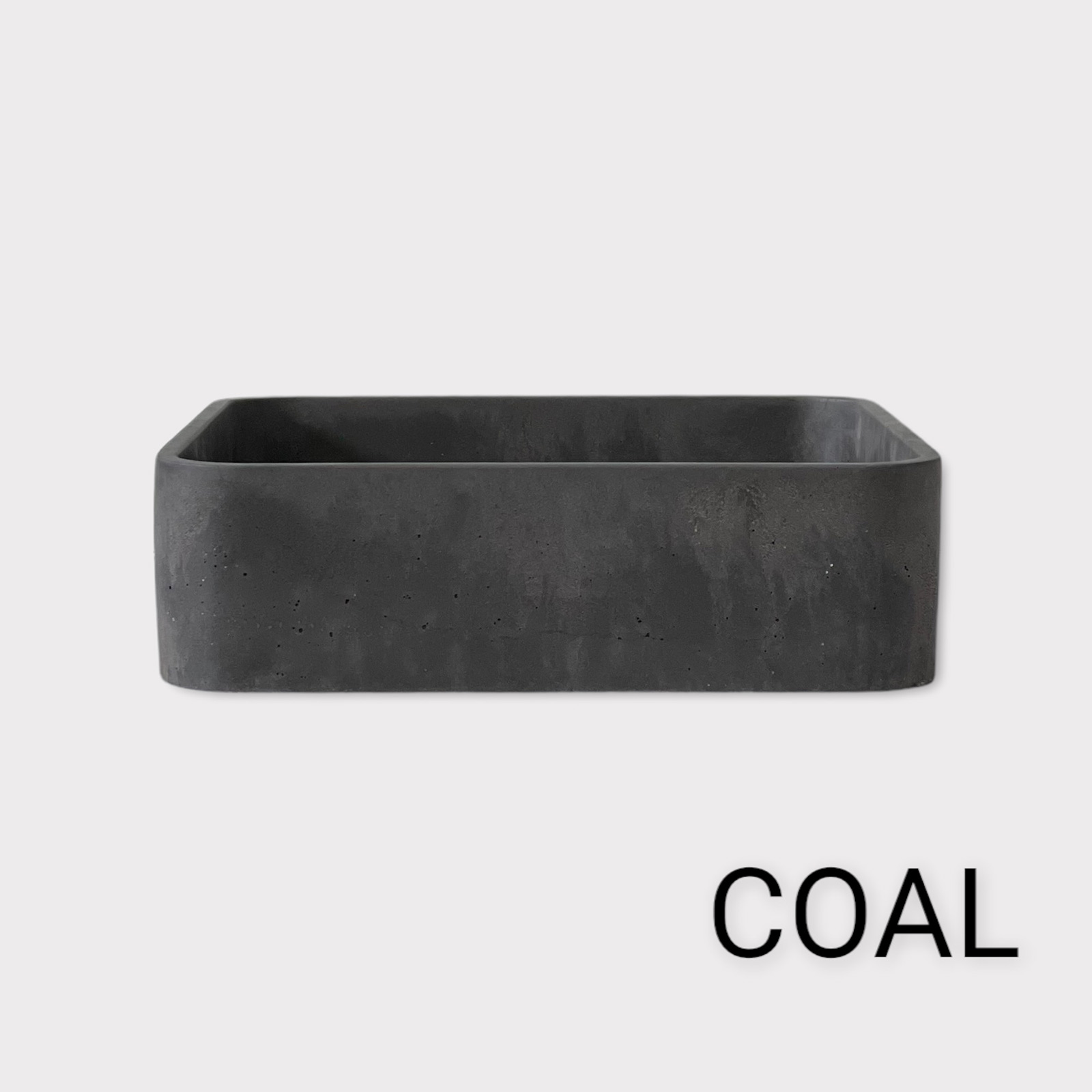 Rectangular Solid Color Multi-purpose Concrete Basin