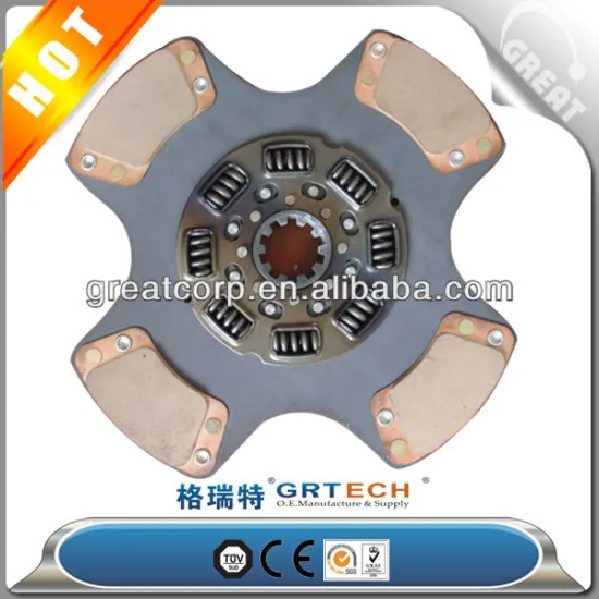 CD128519 truck clutch disc with bronze clutch button