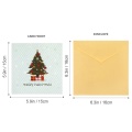卸売レーザーカットペーパークリスマスカードが封筒付き