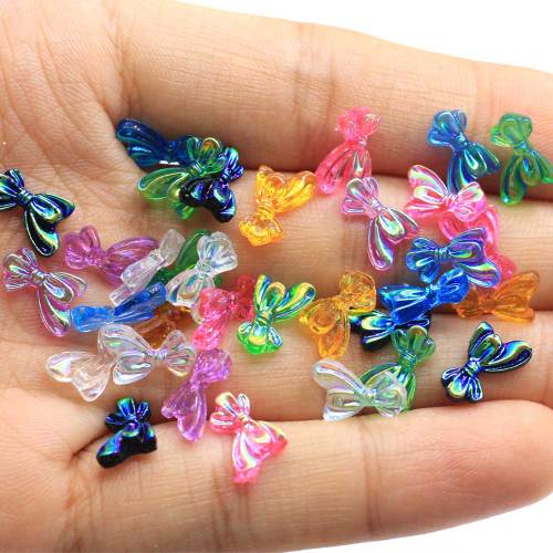 Heißesten Kawaii Flatback Bowknot Resin Craft Charms Sammelalbum Zubehör Bowtied Diy Haarschleifen Center Art Decoration